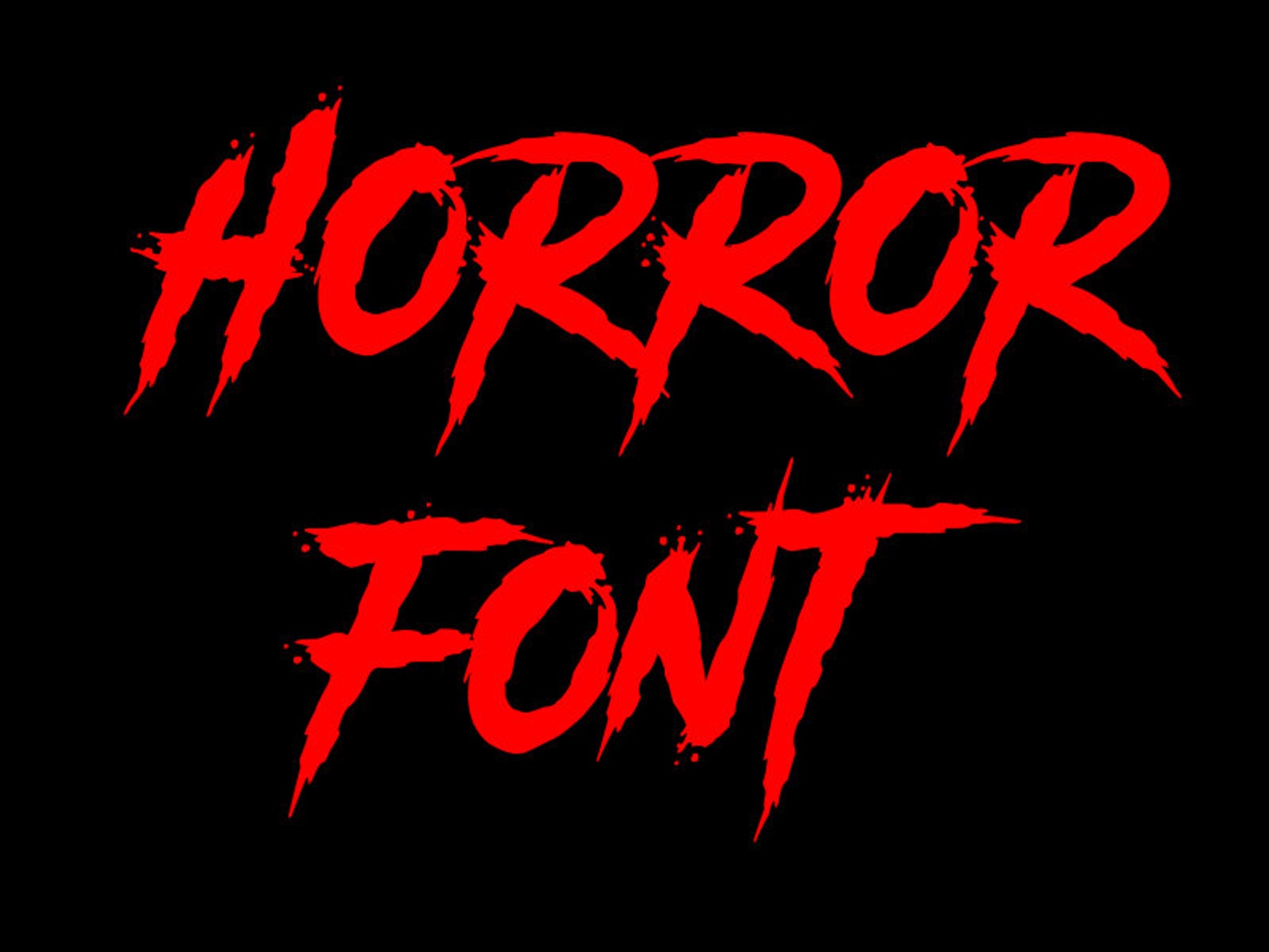 Buy Horror Font Svg Horror Font Clipart Font For Cricut Silhouette | My ...