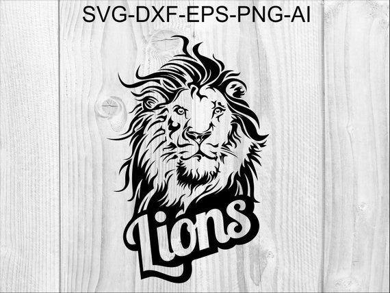 Download Lions Svg 1 Lion Svg Lion Clipart Lion Cut Files Etsy