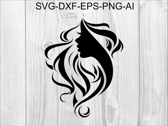 Download Hair Salon Stylist Barber Beauty Hairdresser Haircut Fashion Girl Woman Silhouette Svg Graphics Illustration Vector Logo