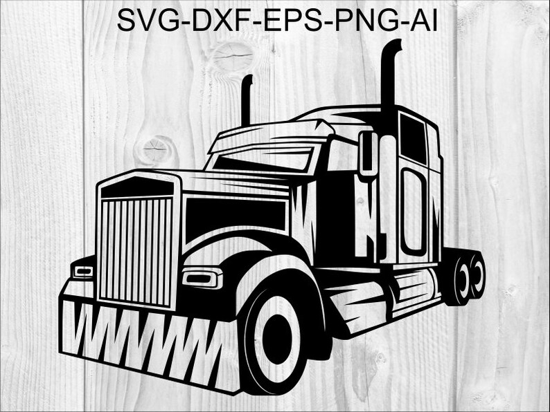 Free Free 188 Silhouette Semi Truck Svg Free SVG PNG EPS DXF File