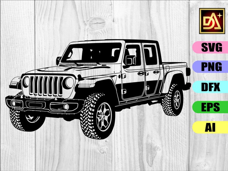 Download Jeep SVG Jeep Gladiator jeep 4x4 back view Wrangler Off ...