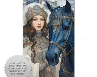Customisable Romance Cover, Free Commercial Use Indie Author, Fantasy, Female Protagonist, Horse, No Text Background