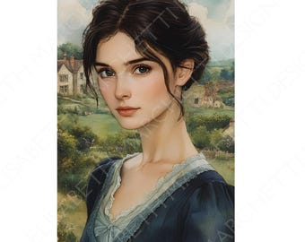 Portada de libro electrónico, formato KDP, imagen sin texto, romance histórico, mujer morena