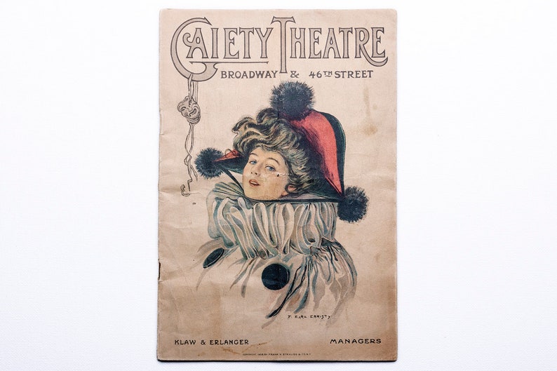 Sick-A-Bed 1918 Gaiety Theatre Playbill