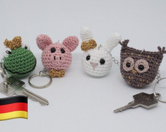 CROCHET INSTRUCTIONS Keychain, Bag Dangle