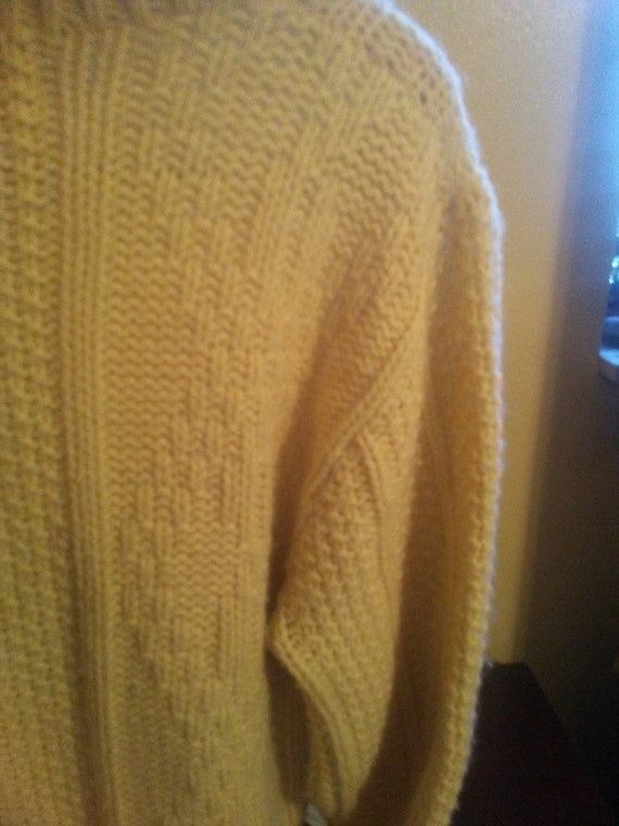 Vintage 65% wool fishermans sweater - image 1