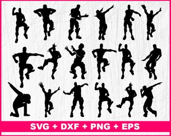 fortnite dance svg fortnite dance silhouette fortnite svg png pack fortnite emote svg fortnite clipart fortnite for cricut vector - fortnite dances vector