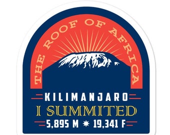 I Summited Mount Kilimanjaro Stickers