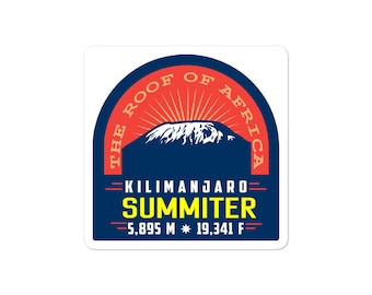 Kilimanjaro Seven Summits Decal Sticker Mt