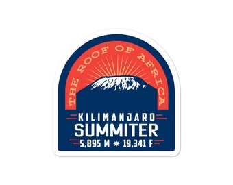 Kilimanjaro Seven Summits Decal Sticker Mt
