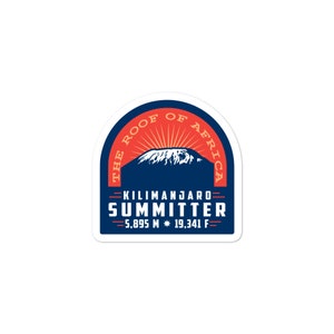 Kilimanjaro Summitter Sticker