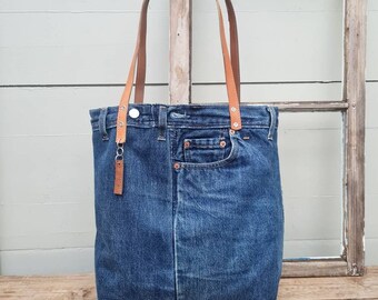 levis tote bolsa denim