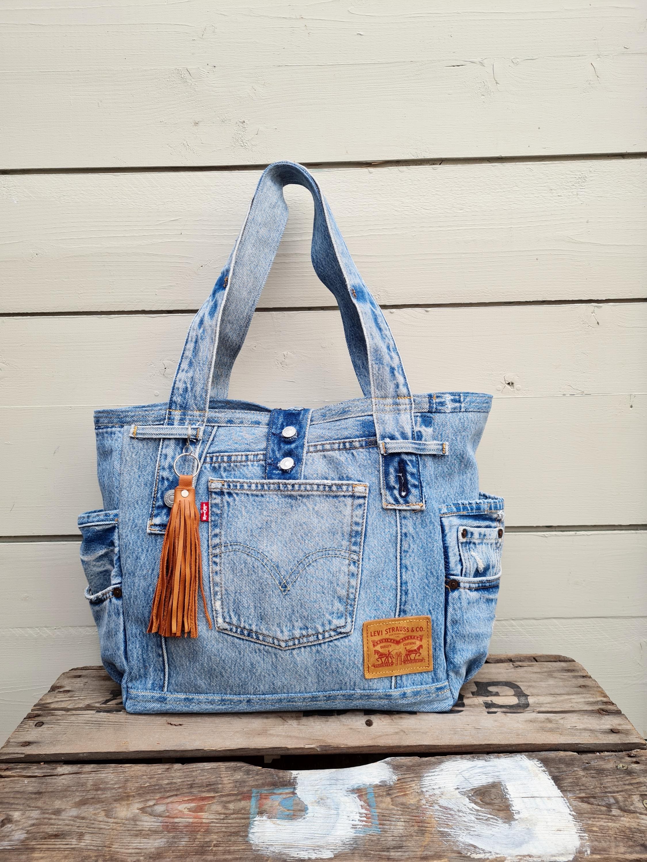 Jeans Upcycling Levis Jeans Tasche Levis Jeans Bag, Upcycled Denim