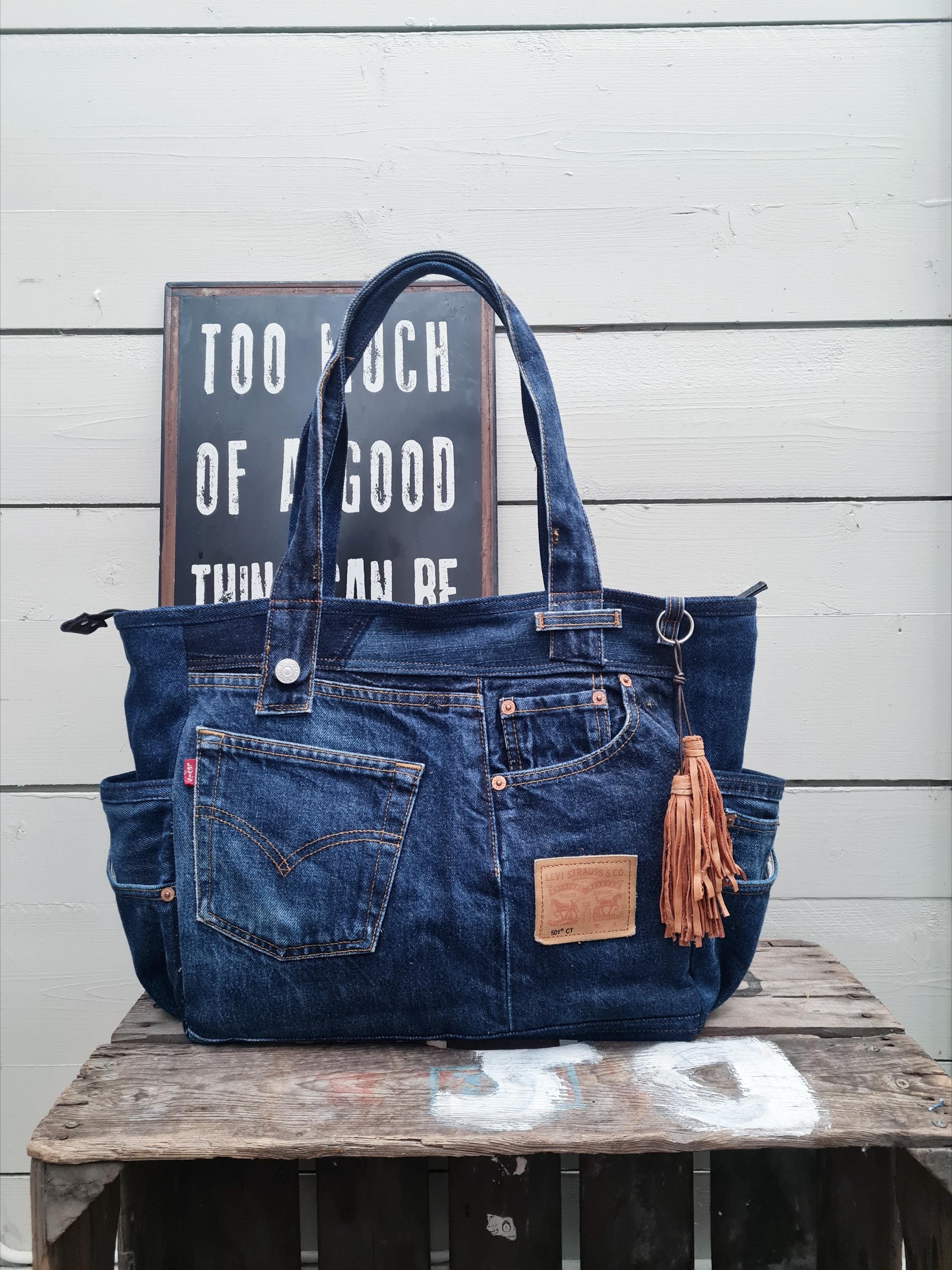 Jeans Upcycling Levis Jeans Tasche JULIA Sustainable Upcycling