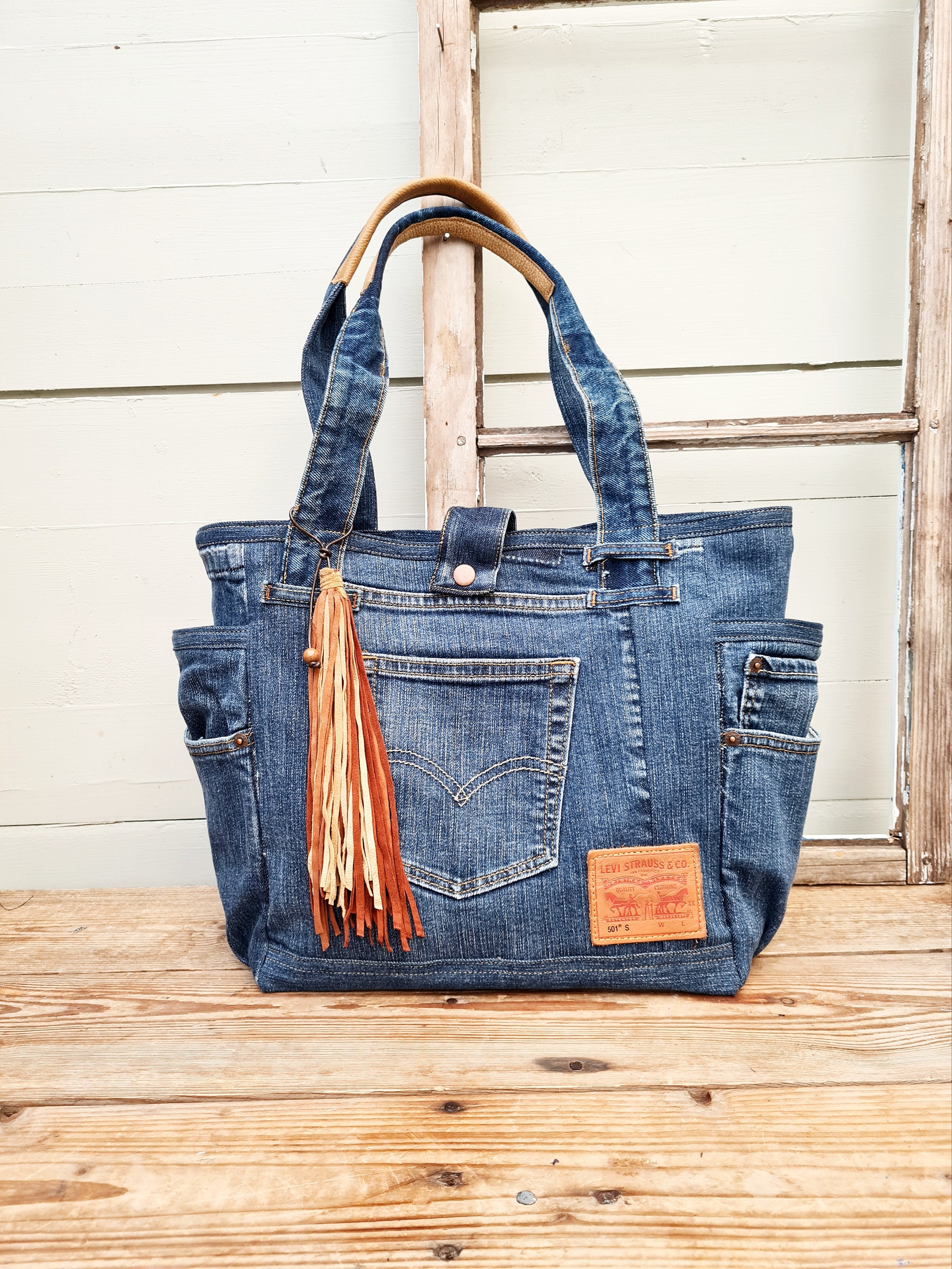 Jeans Levis Borsa Fatta Con Vecchi Jeans Jeans Levis Borse Jeans