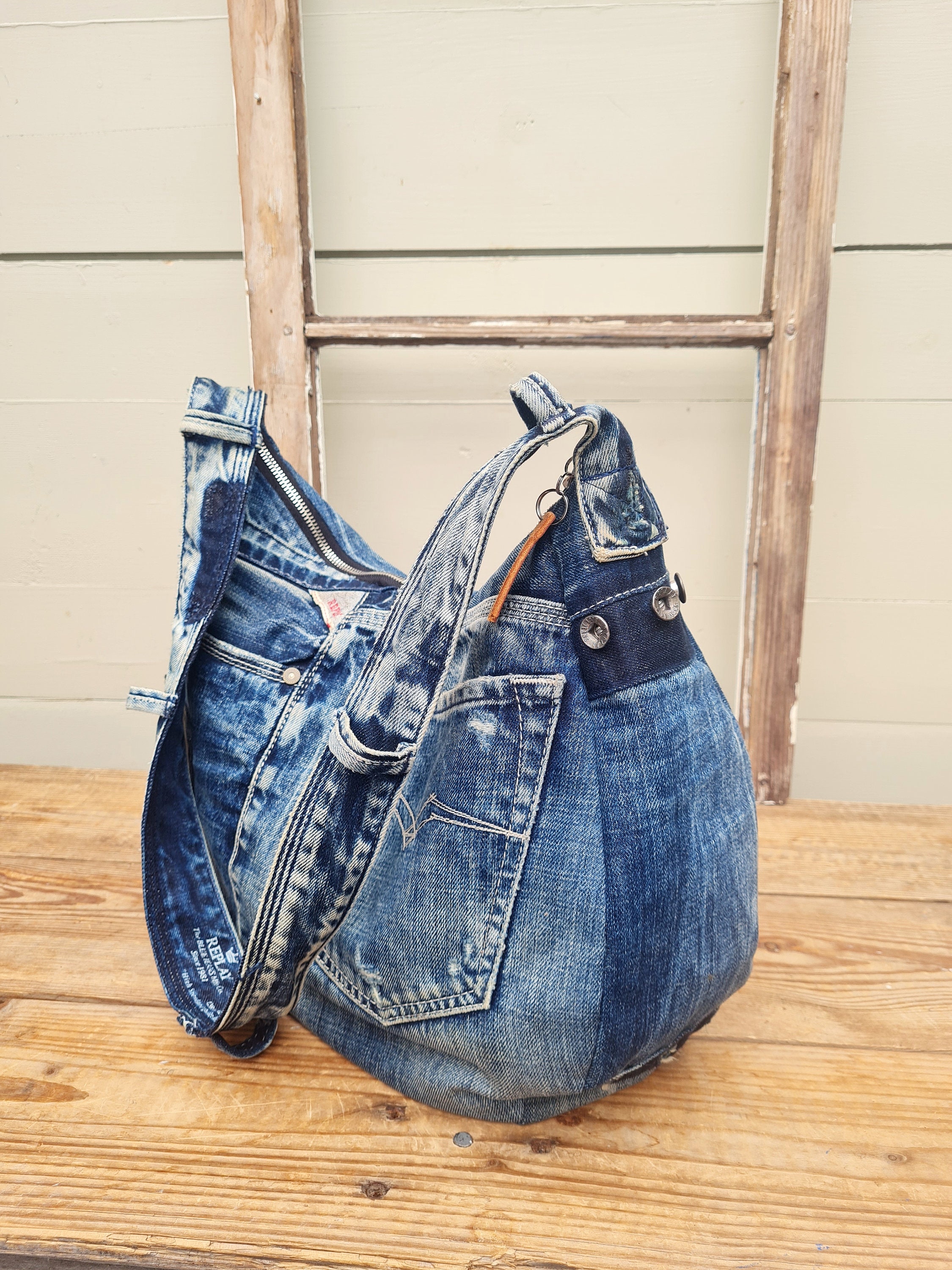 hobo bag from jeans