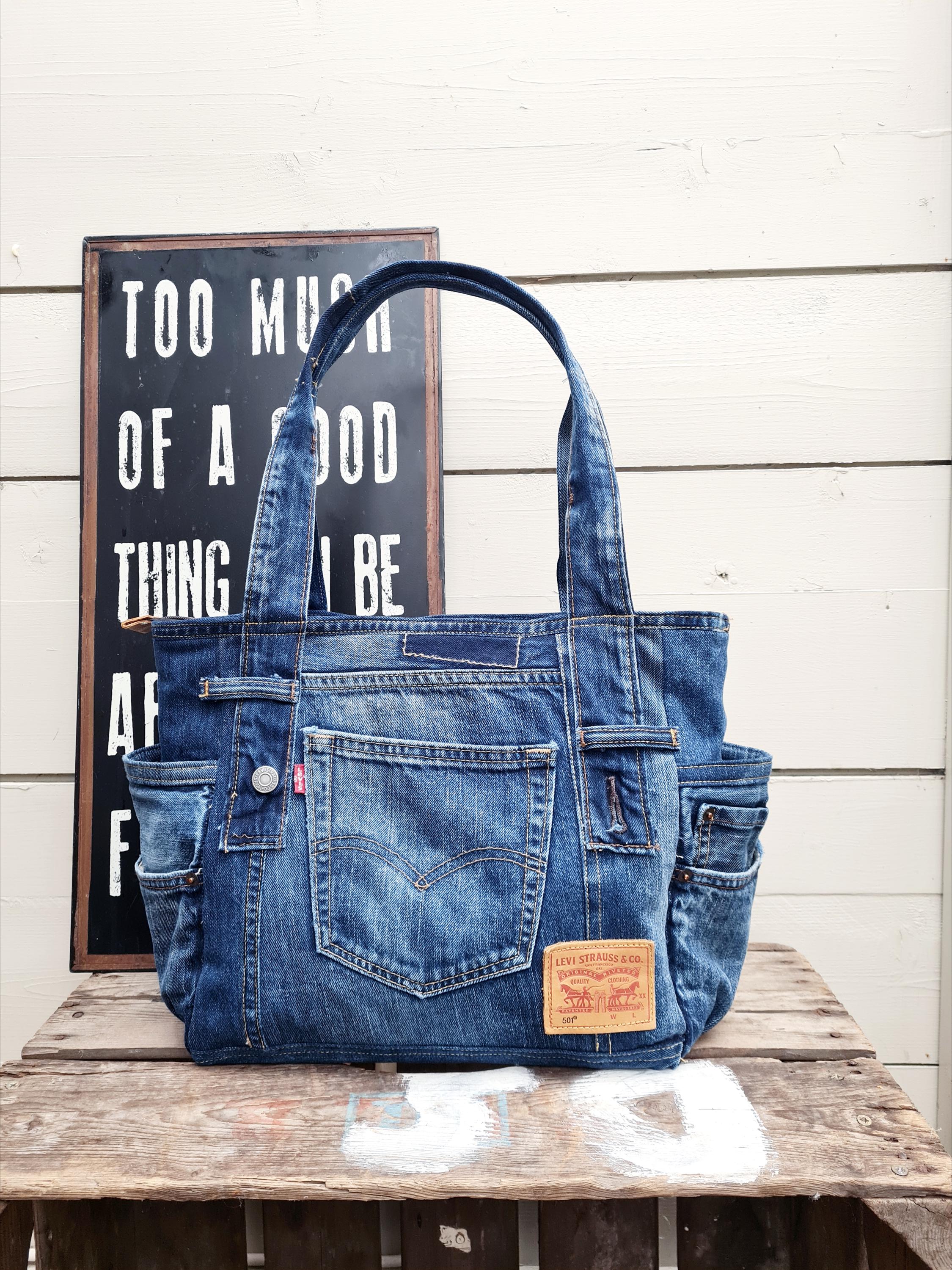 Levis Jeans Tasche, upcycled Jeanstasche, upcycled Jeans