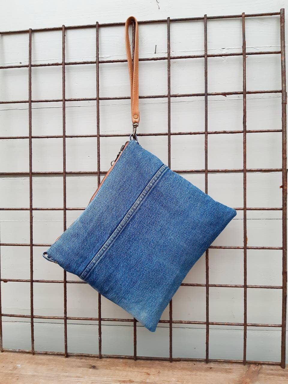 Levis jeans clutch jeans patchwork bag jeans wristlet | Etsy