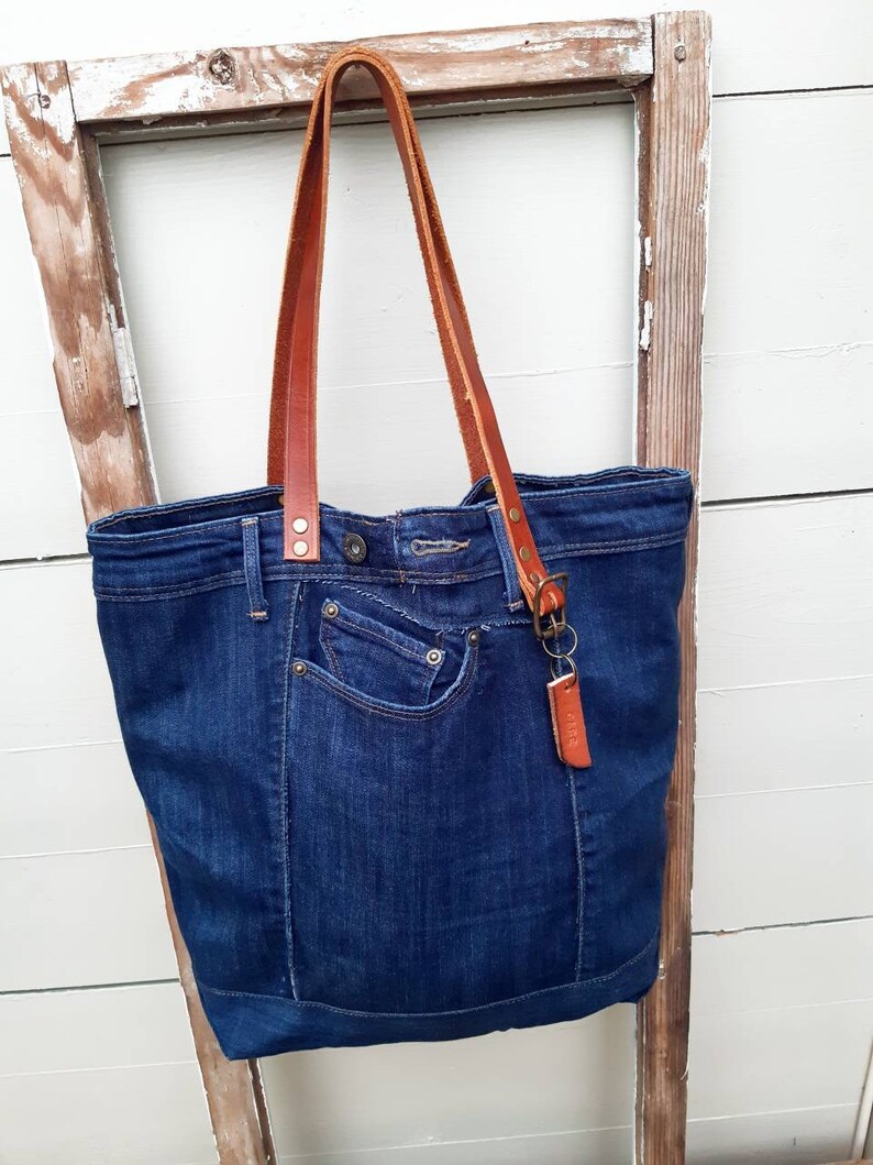jeans tote bag