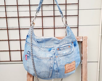 Levis Bolso bandolera denim, bolso hobo jeans, bolso denim, bolso bandolera