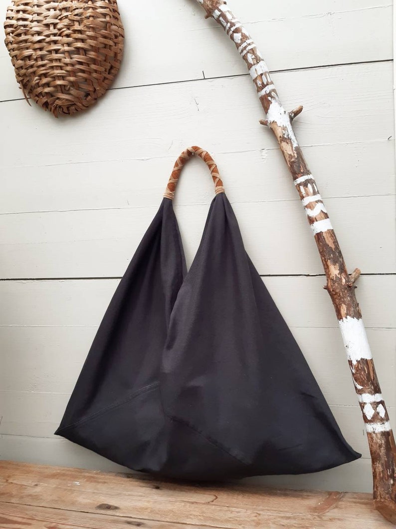 Triangel bag japanese market bag bento bag market bag Etsy