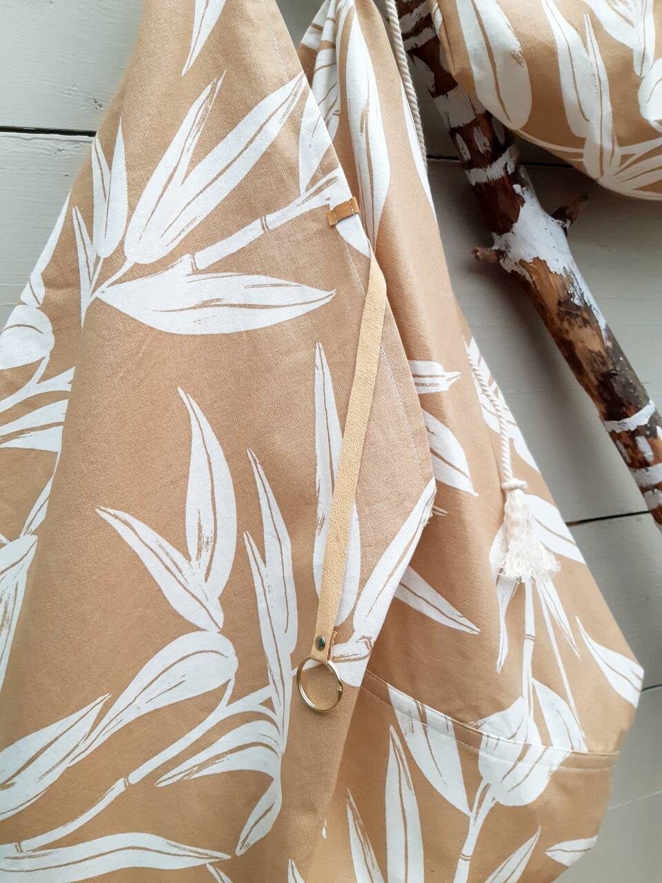 Origami Bag Japanese Market Bag Triangle Bag With Summer Etsy