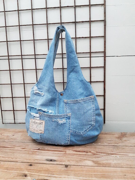 hobo bag from jeans