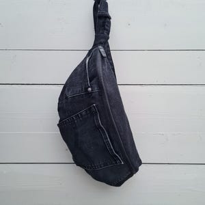Black levis crossbody bag, bum bag, festival bag