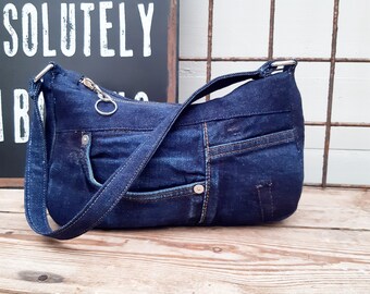 small denim purse