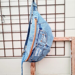 Faded Denim Crossbody Bag Bum Bag Jeans Bum Bag Upcycled Jeans Festival Bag Etsy Ireland