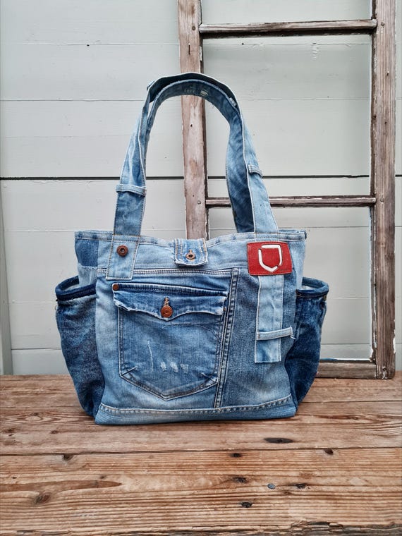 Denim patch purse hotsell