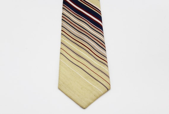 Beau Brummell Italian Diagonal Striped Linen Blen… - image 6