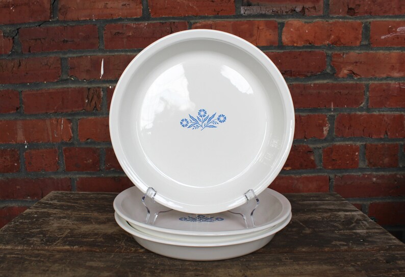 Sold Individually at Whispering City RVA #381 Corning Ware 9 Pie Baking Dish SHIPS FREE Vintage Corningware Blue Cornflower #P-309