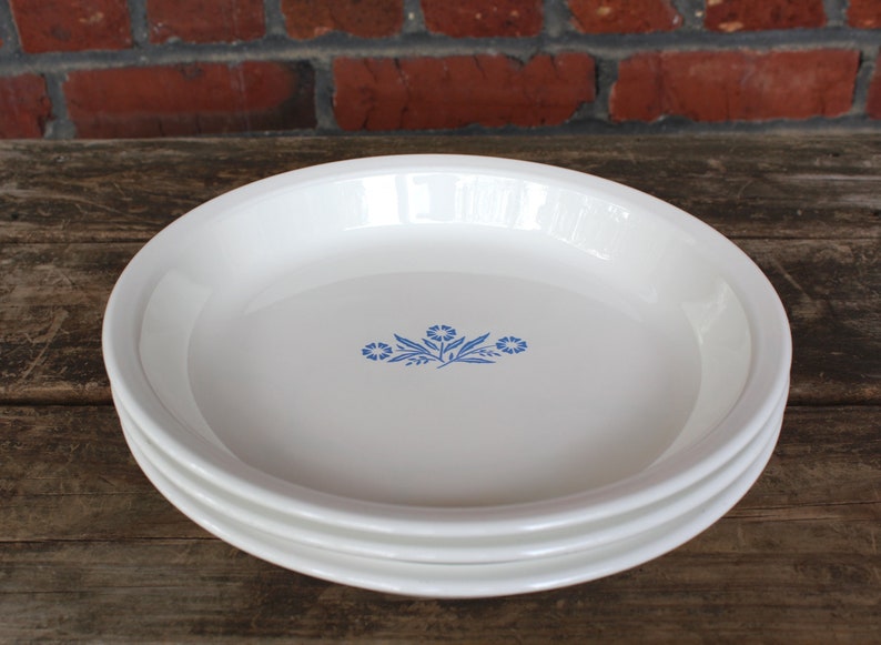 Sold Individually at Whispering City RVA #381 Corning Ware 9 Pie Baking Dish SHIPS FREE Vintage Corningware Blue Cornflower #P-309