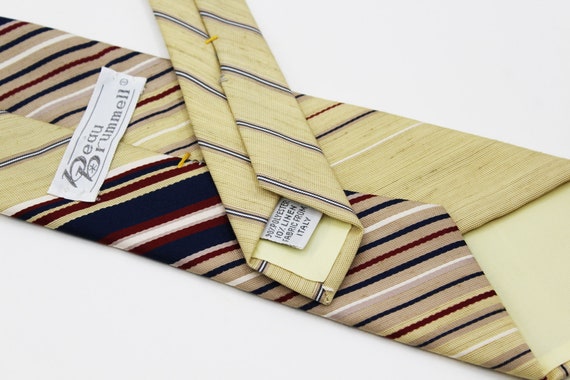 Beau Brummell Italian Diagonal Striped Linen Blen… - image 4