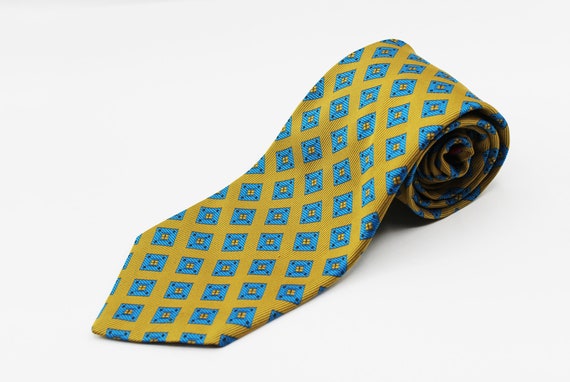 Local Gentry Resisto Kipper Gold & Blue Mens Neck… - image 1