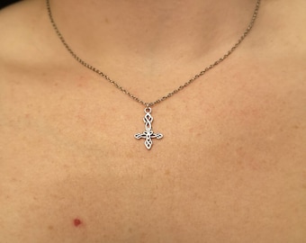 Inverted Cross Pendant - Etsy