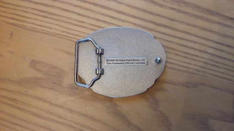 Bob Marley marijuana leaf belt buckle