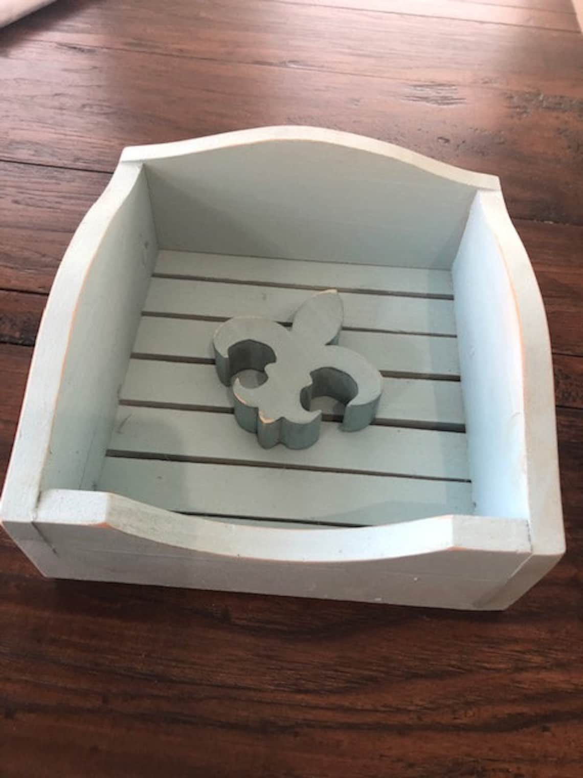 Rustic Napkin Holder With Weight Etsy