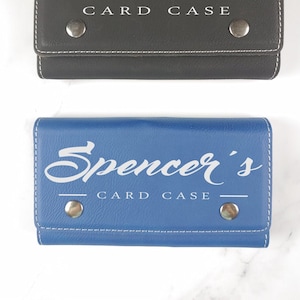 Estuche para baraja de cartas con nombre personalizado, juego de dados personalizado, soporte para guardar cartas de póker de casino, estuche de viaje para naipes, regalos para el Día del Padre