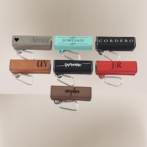 Leather Engraved Personalized Power Bank, Custom Portable Travel Phone Charger, Portable Device, Corporate Gifts, Travel Essentials
