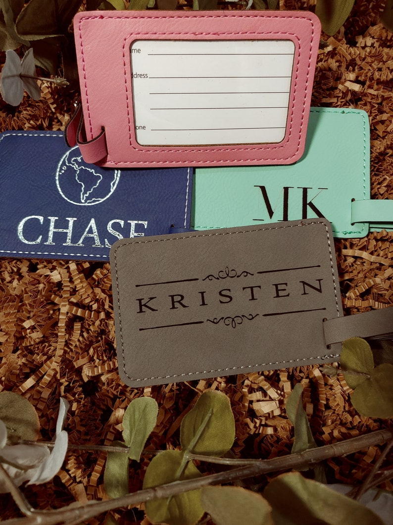 Personalized Luggage Tags Custom Luggage Tag Luggage Tags Etsy