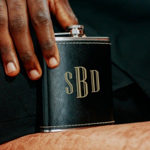 Personalized Flask for Men, Groomsmen Gifts, Flask with Funnel, Hip Flask, Flask for Liquor, Gifts for Men, Stocking Stuffer