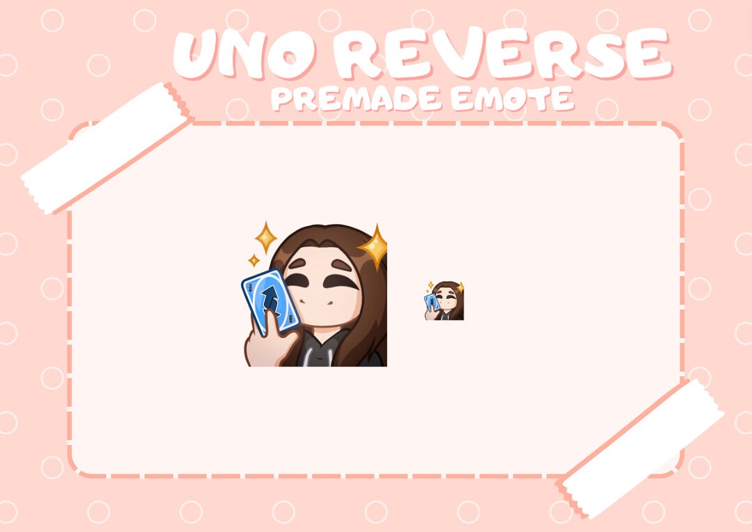 Uno Reverse Brunette Twitch Emote ready to Download - Etsy