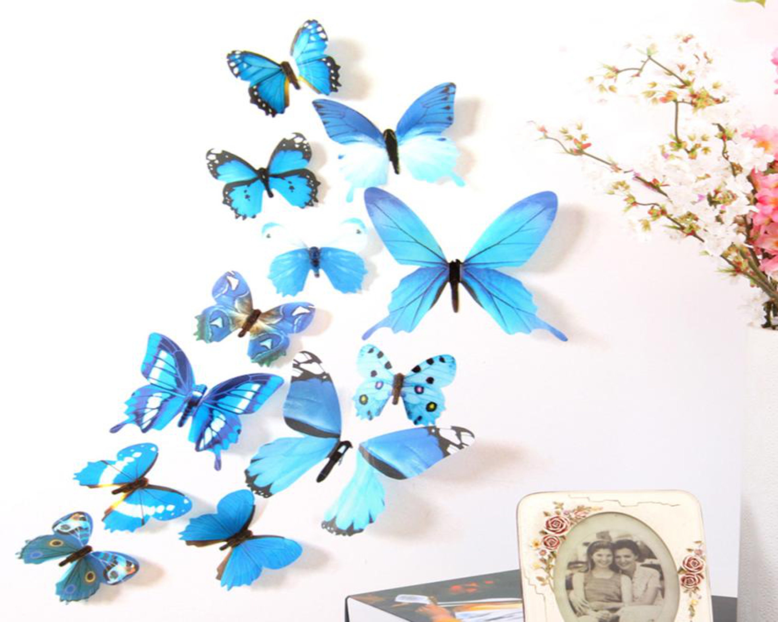 Enjoy 12Pcs PVC 3D Butterfly wall decor A1