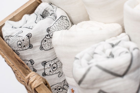 large baby muslins