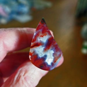 Mexican Flame Agate Cabochon
