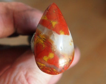 Morgan Hill Poppy Jasper Cabochon