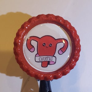 Cuterus Uterus badge holder retractable reel Nurse RN Labor & Delivery ob/gyn Midwife Doula Support Childbirth Education