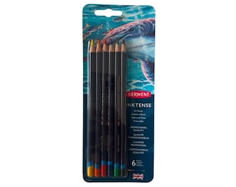 36 Watercolor Pencils, Derwent Inktense Watercolor Water